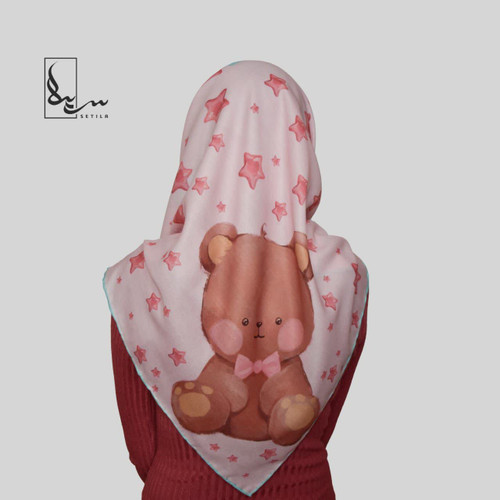 روسری کودک و نوجوان ستیلا. طرح خرس کوچولو